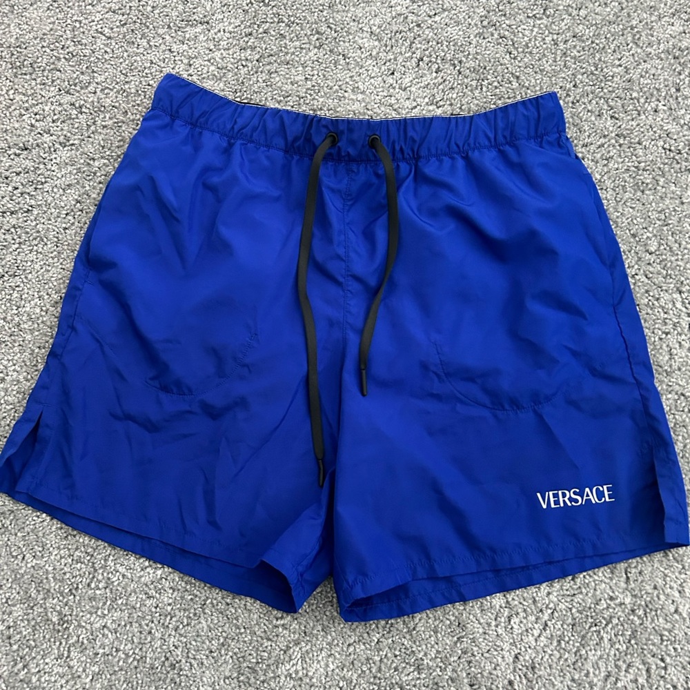 Versace Royal Blue Athletic Shorts